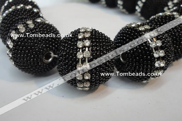 CIB427 25mm round fashion Indonesia jewelry beads wholesale