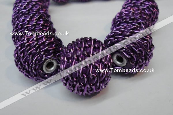 CIB452 24mm round fashion Indonesia jewelry beads wholesale