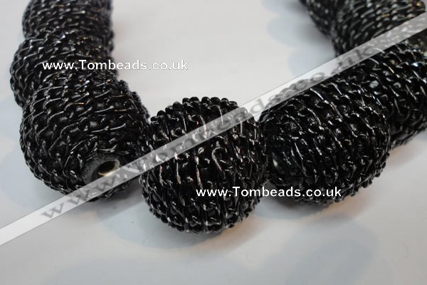 CIB456 30mm round fashion Indonesia jewelry beads wholesale