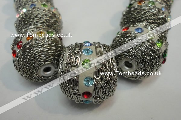 CIB460 25mm round fashion Indonesia jewelry beads wholesale