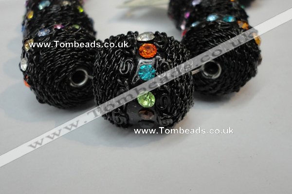 CIB462 25mm round fashion Indonesia jewelry beads wholesale