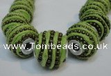 CIB472 14*14mm drum fashion Indonesia jewelry beads wholesale