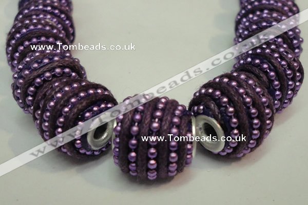 CIB474 14*14mm drum fashion Indonesia jewelry beads wholesale