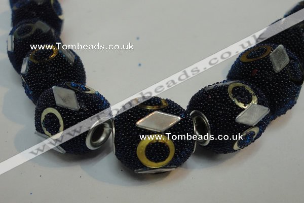 CIB484 15*16mm drum fashion Indonesia jewelry beads wholesale