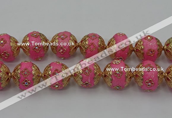 CIB548 22mm round fashion Indonesia jewelry beads wholesale