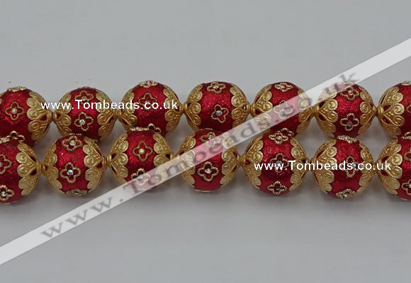 CIB549 22mm round fashion Indonesia jewelry beads wholesale