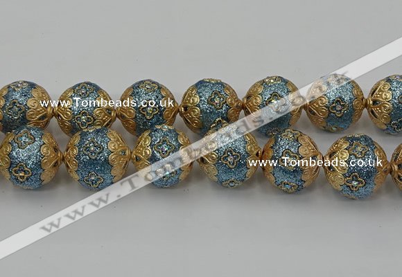 CIB551 22mm round fashion Indonesia jewelry beads wholesale