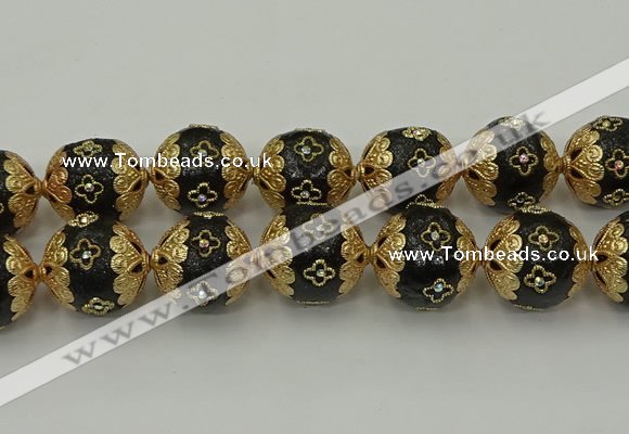 CIB555 22mm round fashion Indonesia jewelry beads wholesale