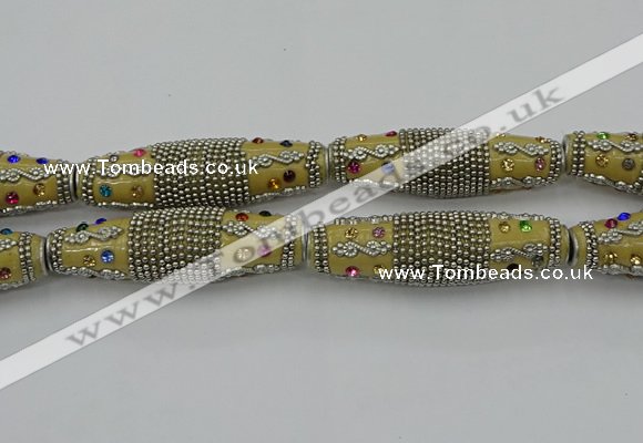 CIB601 16*60mm rice fashion Indonesia jewelry beads wholesale