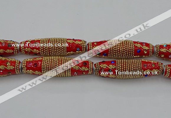 CIB605 16*60mm rice fashion Indonesia jewelry beads wholesale