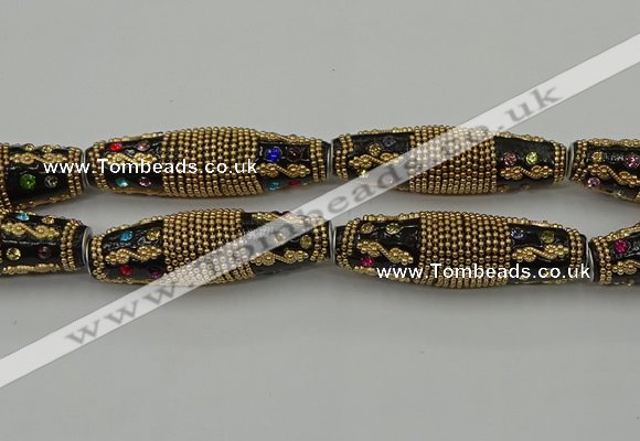 CIB612 16*60mm rice fashion Indonesia jewelry beads wholesale