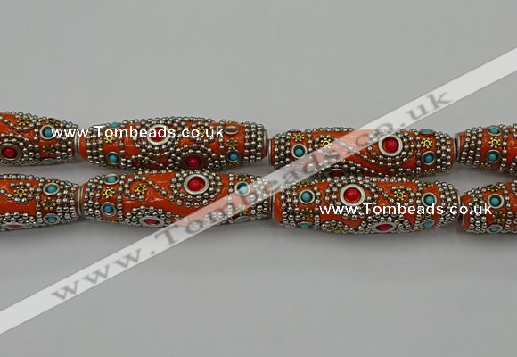 CIB647 16*60mm rice fashion Indonesia jewelry beads wholesale