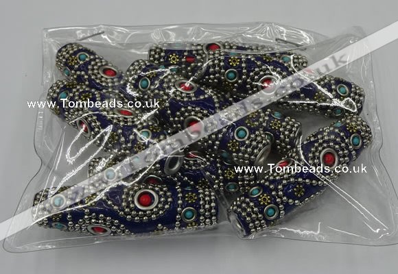 CIB652 16*60mm rice fashion Indonesia jewelry beads wholesale