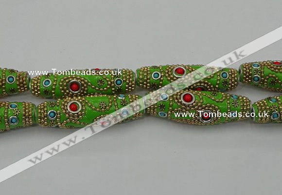 CIB655 16*60mm rice fashion Indonesia jewelry beads wholesale