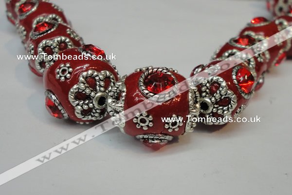 CIB81 16*22mm oval fashion Indonesia jewelry beads wholesale