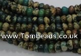 CIJ06 15.5 inches 4*6mm rondelle impression jasper beads wholesale