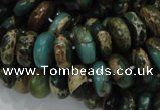 CIJ09 15.5 inches 6*12mm rondelle impression jasper beads wholesale