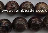 CIJ115 15.5 inches 12mm round dyed impression jasper beads wholesale