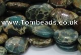 CIJ12 15.5 inches 15*20mm oval impression jasper beads wholesale