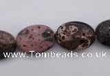 CIJ121 15.5 inches 10*14mm oval dyed impression jasper beads wholesale