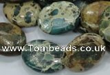 CIJ14 15.5 inches 18*25mm oval impression jasper beads wholesale