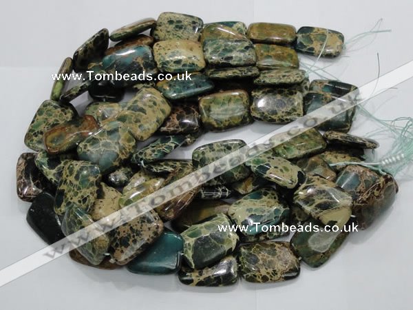 CIJ20 15.5 inches 18*25mm rectangle impression jasper beads wholesale