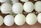 CIJ201 15.5 inches 6mm round ivory jade beads wholesale