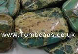 CIJ22 15.5 inches 30*40mm rectangle impression jasper beads wholesale