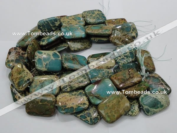 CIJ22 15.5 inches 30*40mm rectangle impression jasper beads wholesale