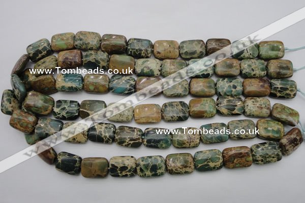 CIJ36 15.5 inches 13*18mm rectangle impression jasper beads wholesale