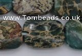 CIJ72 15.5 inches 12*16mm rectangle impression jasper beads wholesale