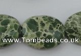 CIJ80 15.5 inches 13*18mm oval impression jasper beads wholesale