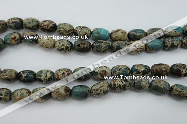 CIJ90 15.5 inches 10*14mm drum impression jasper beads wholesale