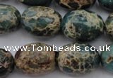 CIJ93 15.5 inches 15*20mm drum impression jasper beads wholesale