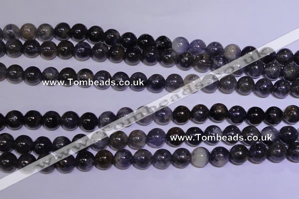 CIL02 15.5 inches 7mm round natural iolite gemstone beads