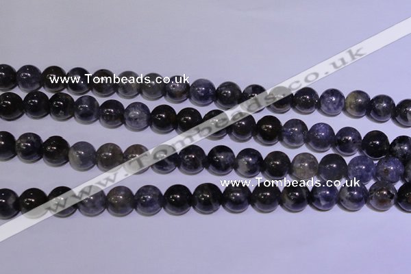 CIL04 15.5 inches 9mm round natural iolite gemstone beads