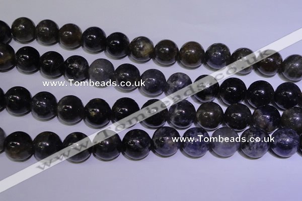 CIL06 15.5 inches 12mm round natural iolite gemstone beads