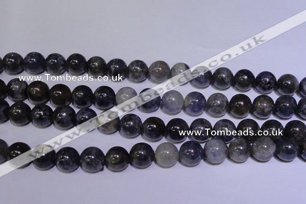 CIL08 15.5 inches 11mm round natural iolite gemstone beads