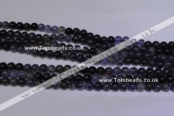 CIL10 15.5 inches 5mm round A grade natural iolite gemstone beads