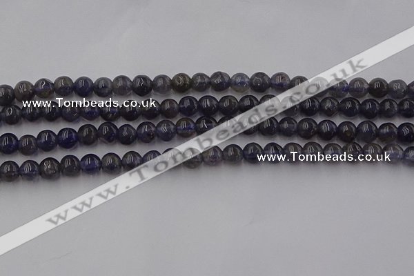 CIL100 15.5 inches 4mm round iolite gemstone beads wholesale