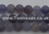 CIL108 15.5 inches 4mm round matte iolite gemstone beads