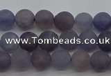 CIL108 15.5 inches 4mm round matte iolite gemstone beads