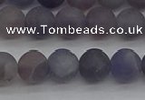 CIL109 15.5 inches 6mm round matte iolite gemstone beads