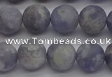 CIL110 15.5 inches 8mm round matte iolite gemstone beads