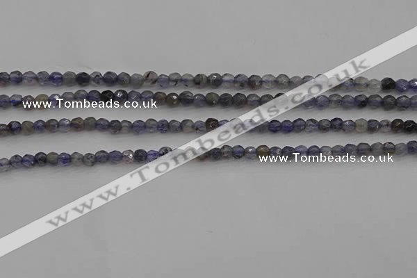 CIL116 15.5 inches 3mm faceted round iolite gemstone beads