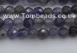 CIL117 15.5 inches 4mm faceted round iolite gemstone beads