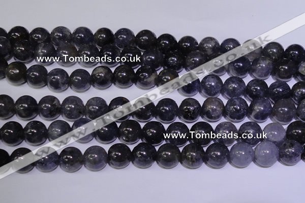 CIL15 15.5 inches 9mm round A grade natural iolite gemstone beads