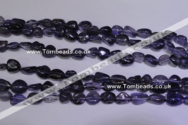 CIL44 15.5 inches 8*10mm nuggets natural iolite gemstone beads