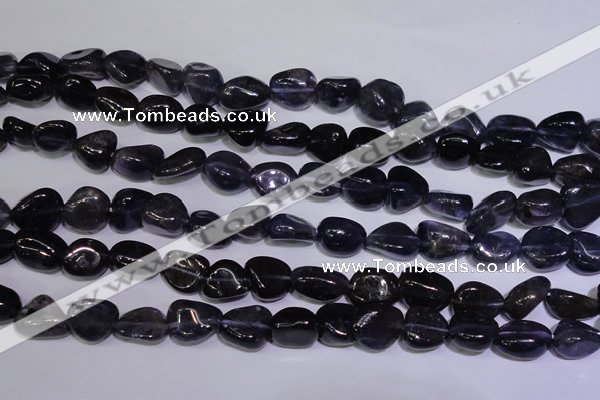 CIL46 15.5 inches 6*8mm – 8*11mm nuggets natural iolite gemstone beads