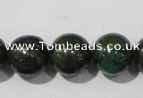 CIS03 15.5 inches 10mm round green iron stone beads wholesale